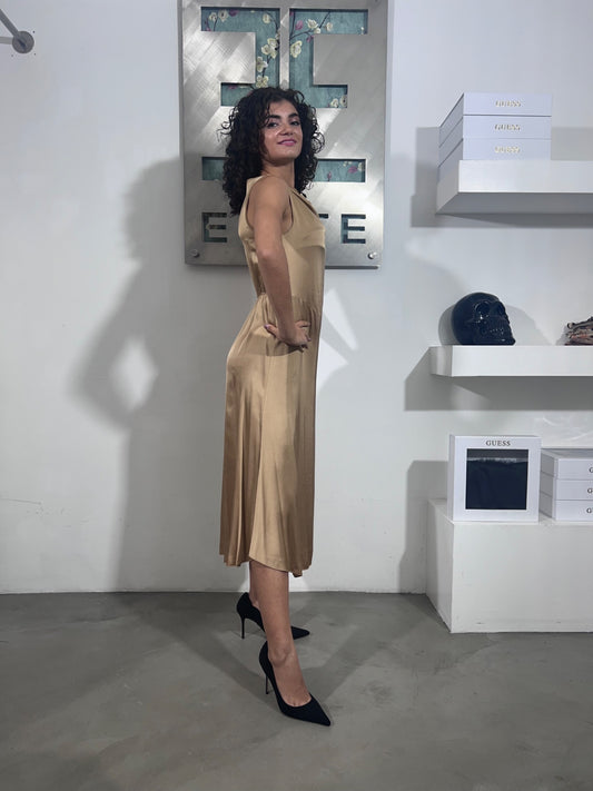 Abito Nadia - Beige / Verde / Blu