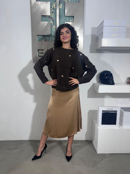 Abito Nadia - Beige / Verde / Blu