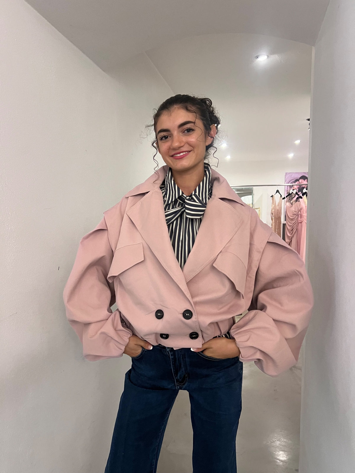 Giacca Dory - Rosa / Caramello
