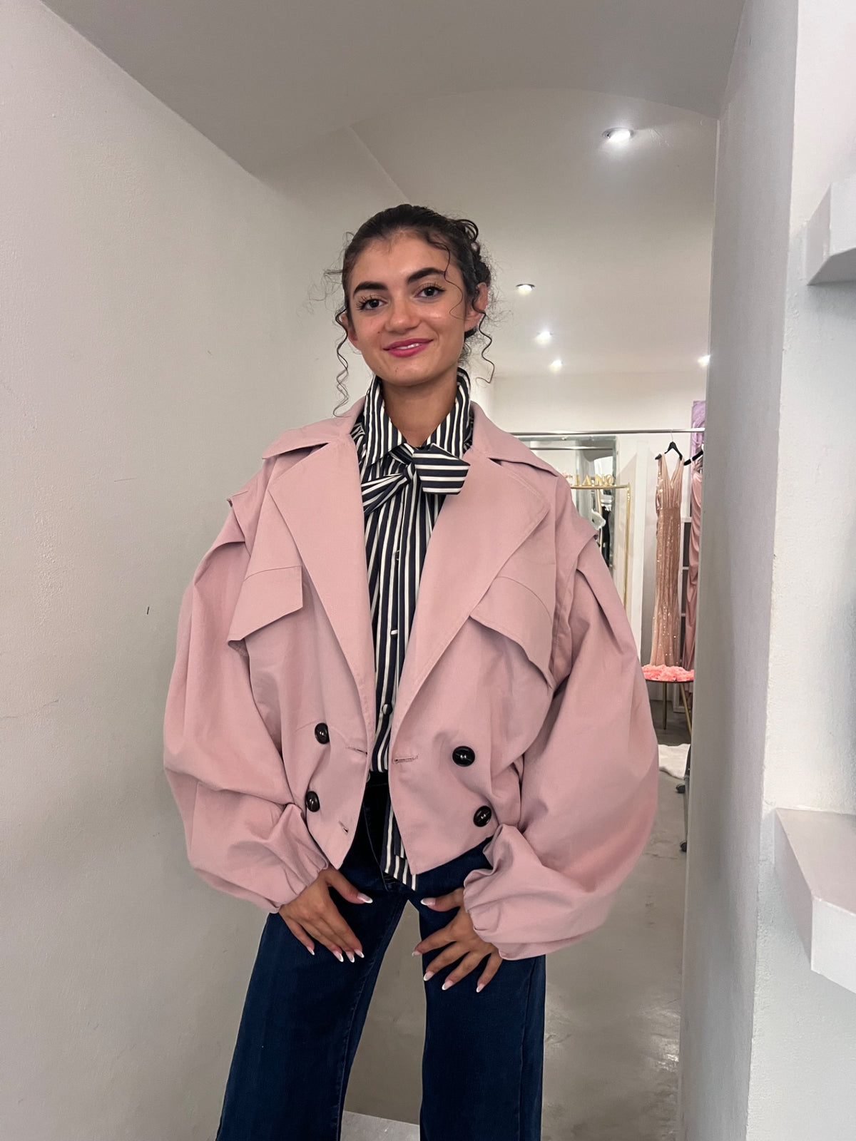 Giacca Dory - Rosa / Caramello