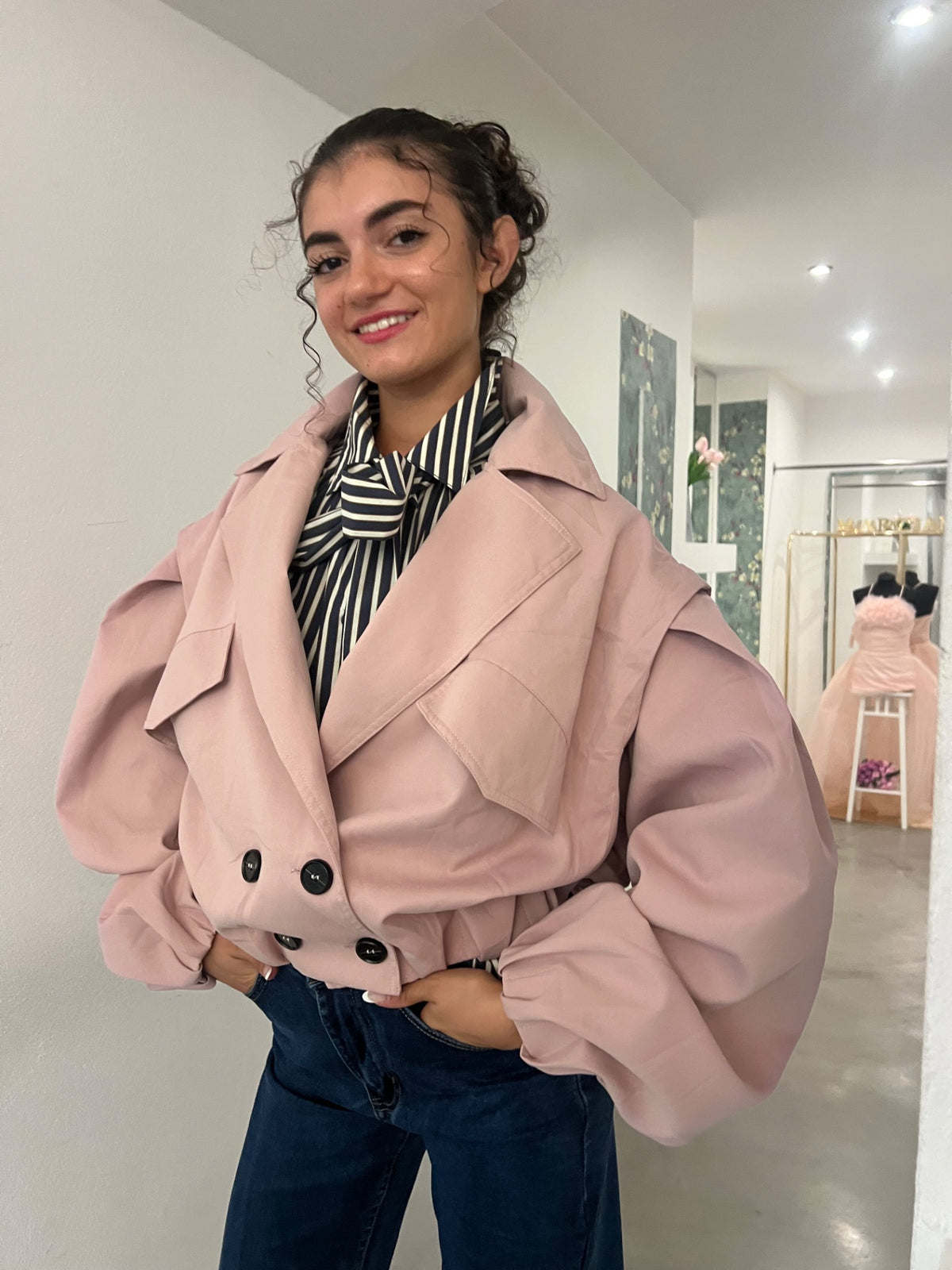 Giacca Dory - Rosa / Caramello