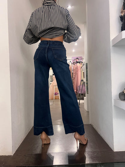 Jeans Palazzo - Stone Wash