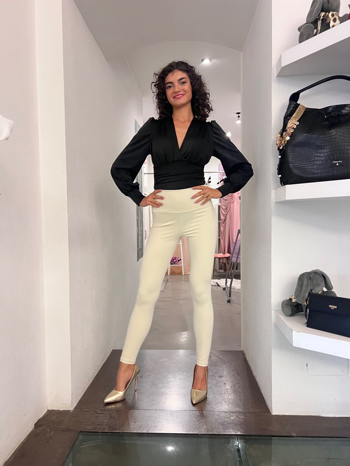 Leggins Lucia - Panna