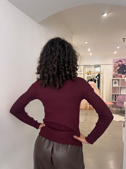 Girocollo Aurora - Nero / Bianco / Bordeaux