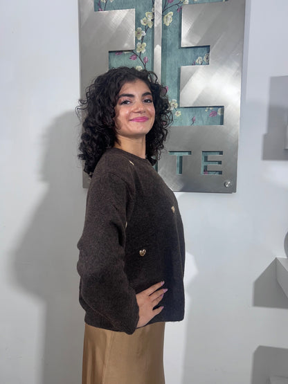 Maglia Ilenia - Beige / Cioccolato / Bordeaux