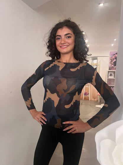 Girocollo Camouflage - Bo / Nero / Blu / Bordeaux