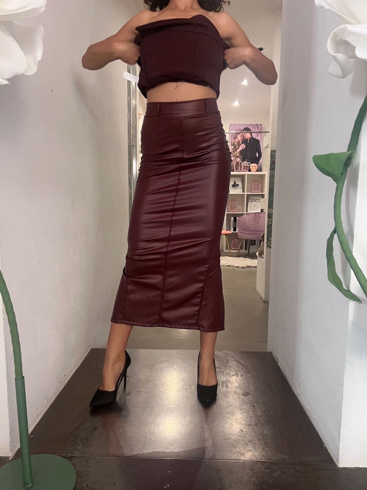 Lounguette Ecopelle - Nero / Bordeaux