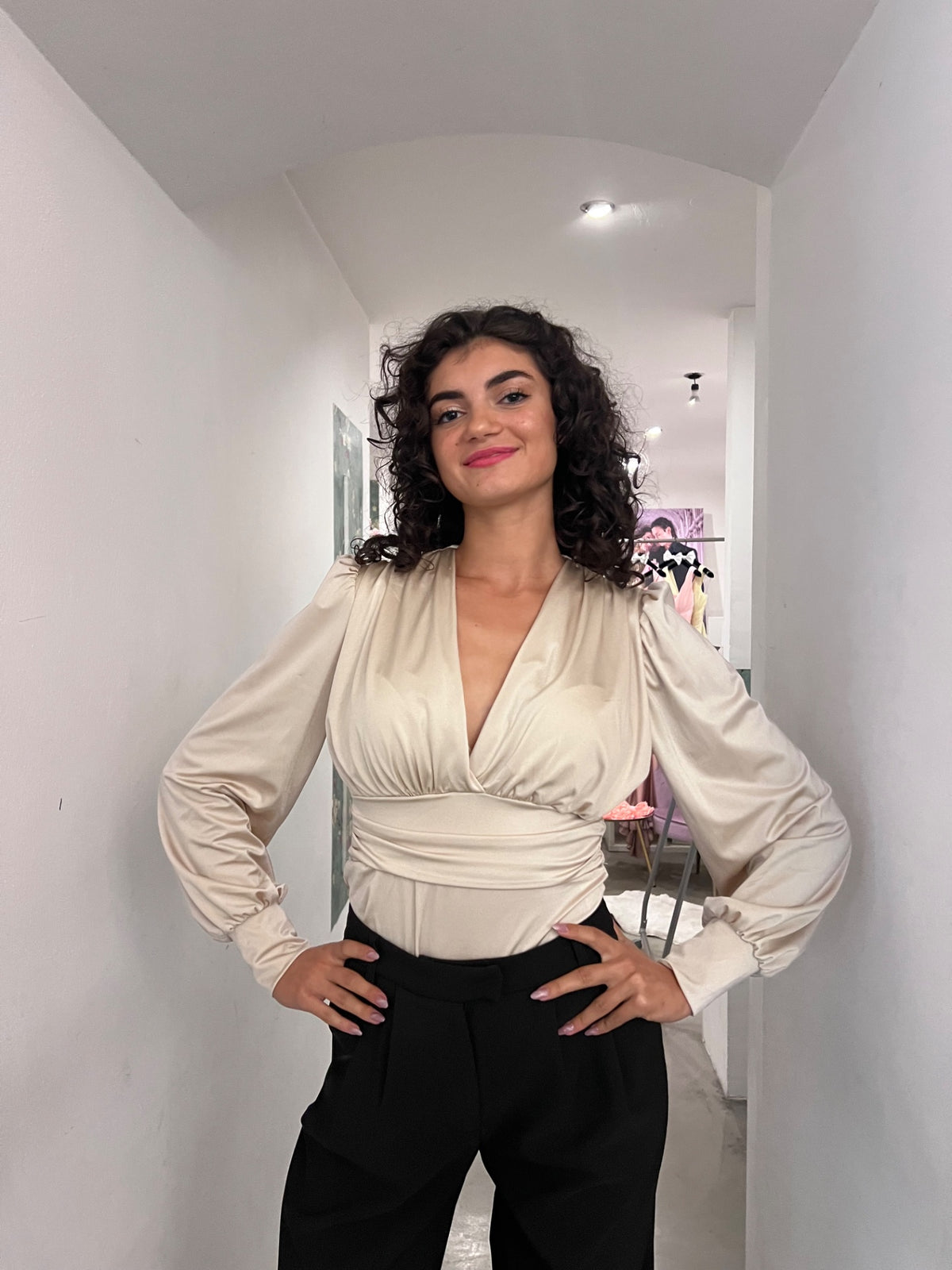 Body Orietta - Beige / Nero / Bianco