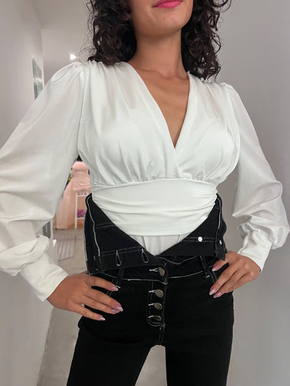 Body Orietta - Beige / Nero / Bianco